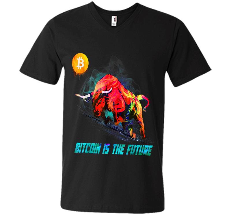 Bitcoin Bitcoin Is The Future Krypto Design Btc V-Neck T-Shirt
