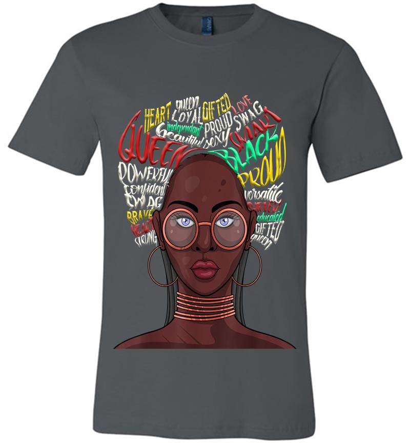 Black Queen For African American Natural Afro Premium T-shirt