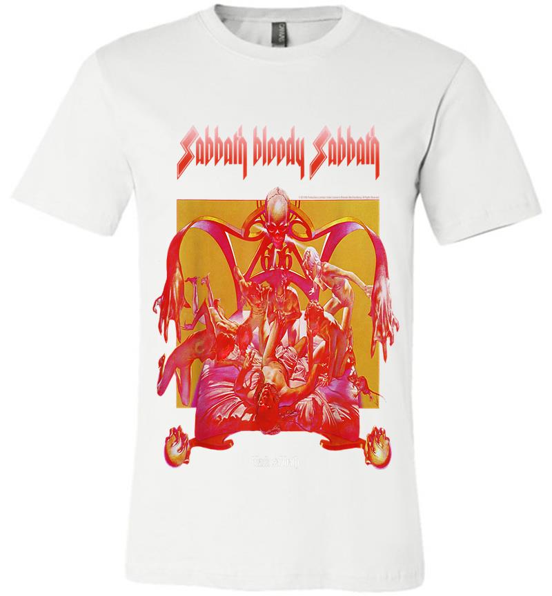 Inktee Store - Black Sabbath Official Sabbath Bloody Sabbath Bright Premium T-Shirt Image