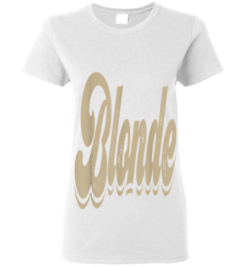 Inktee Store - Blonde Hair Color Babe Womens T-Shirt Image