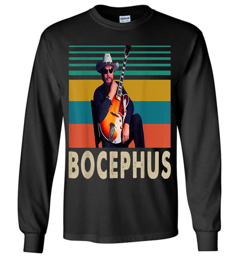 Bocephus Vintage Retro Hank Jr Williams Funny Musician Long Sleeve T-shirt