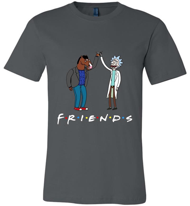 Bojack Horseman And Rick Morty Is Friends Tv Show Premium T-Shirt