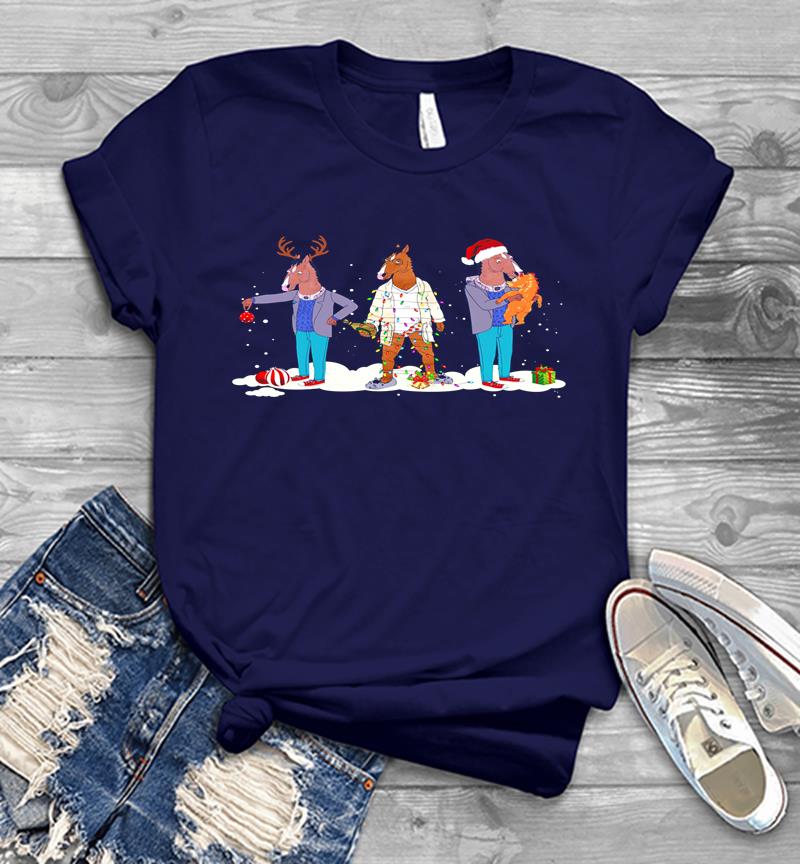 Inktee Store - Bojack Horseman Christmas Mens T-Shirt Image