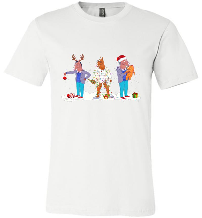 Inktee Store - Bojack Horseman Christmas Premium T-Shirt Image