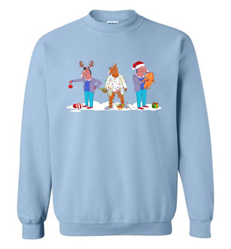 Inktee Store - Bojack Horseman Christmas Sweatshirt Image