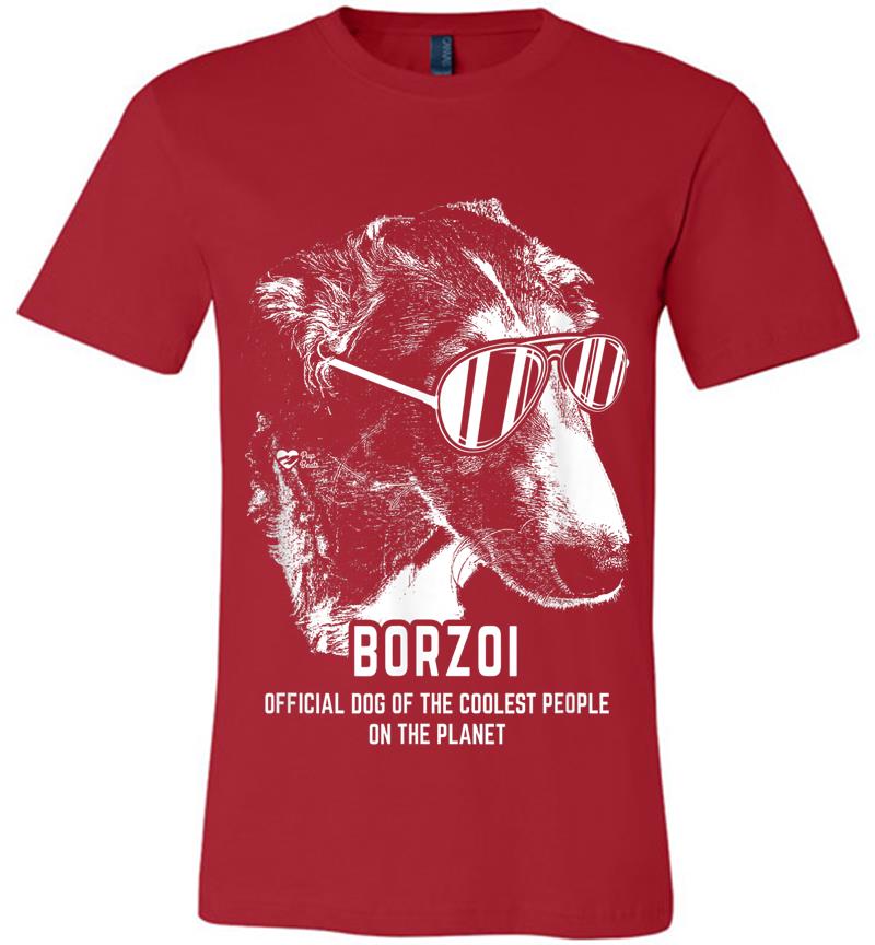 Inktee Store - Borzoi Official Dog Of The Coolest Pup Lovers Premium T-Shirt Image