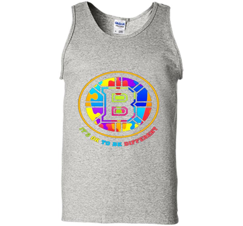 Boston Bruins Autism Its Ok To Be Different Mens Tank Top