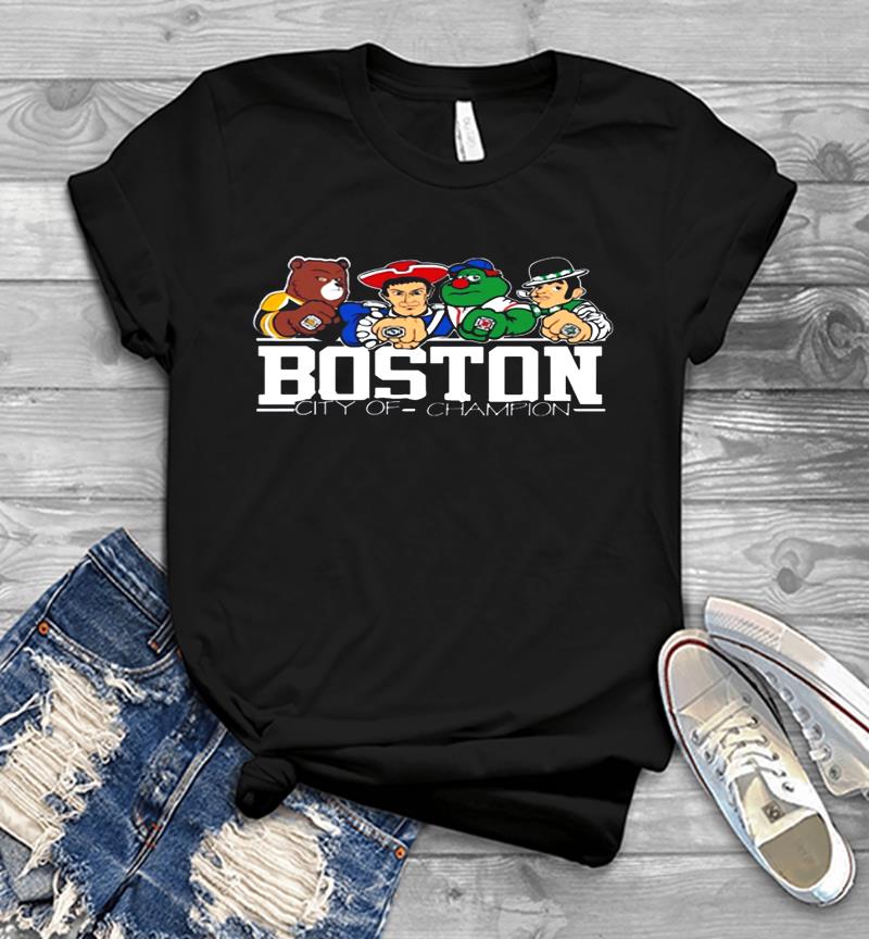 Boston City Of Champion Mens T-Shirt