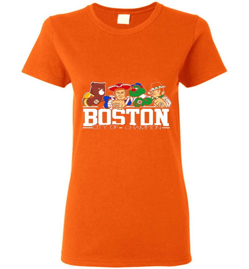 Inktee Store - Boston City Of Champion Womens T-Shirt Image