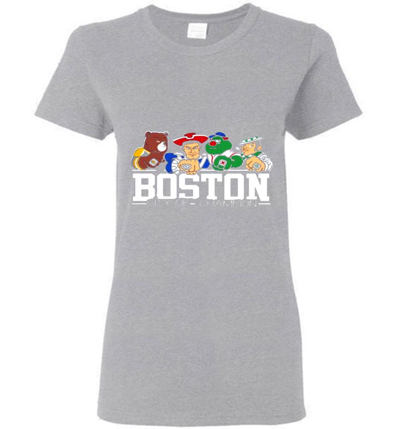 Inktee Store - Boston City Of Champion Womens T-Shirt Image