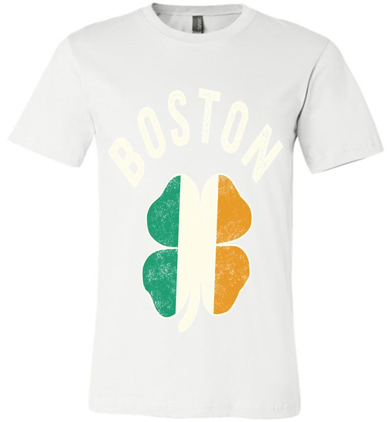 Inktee Store - Boston Shamrock - Irish St Patrick'S Day Celtic Premium T-Shirt Image