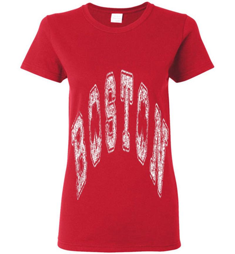 Inktee Store - Boston St Patricks Day Womens T-Shirt Image