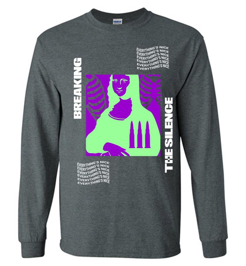Inktee Store - Breaking The Silence Long Sleeve T-Shirt Image