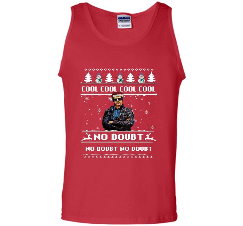 Inktee Store - Brooklyn 99 Cool Cool Cool Cool No Doubt No Doubt No Doubt Christmas Mens Tank Top Image