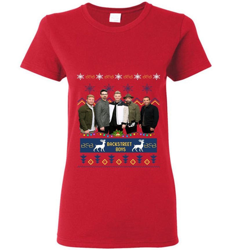 Inktee Store - Bsb Backstreet Boys Christmas Womens T-Shirt Image