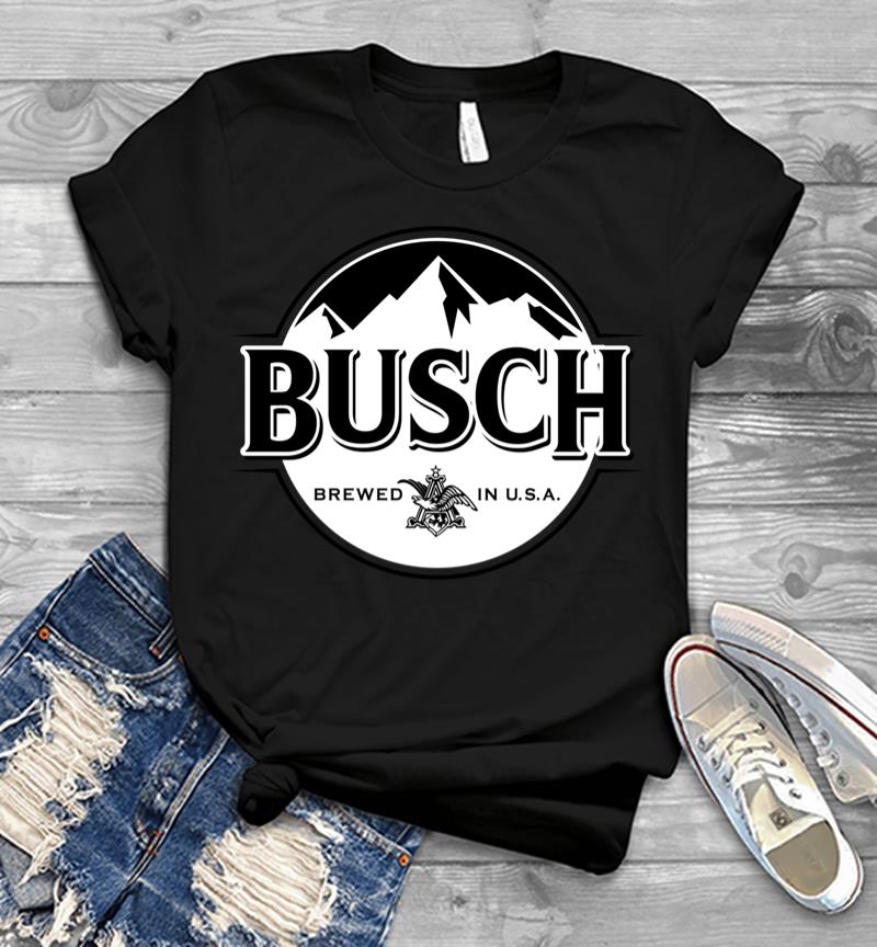 Busch Beer Black &Amp; White Logo Men T-Shirt