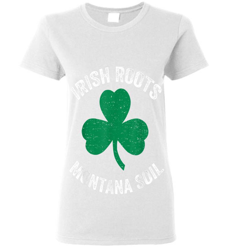 Inktee Store - Butte Montana St. Patrick'S Day Irish Shamrock Womens T-Shirt Image
