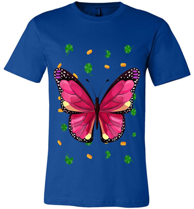 Inktee Store - Butterfly St Patrick'S Day Irish Lovers Boys Girls S Premium T-Shirt Image