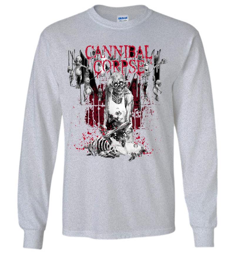 Inktee Store - Cannibal Corpse Butcher Official Merchandise Long Sleeve T-Shirt Image