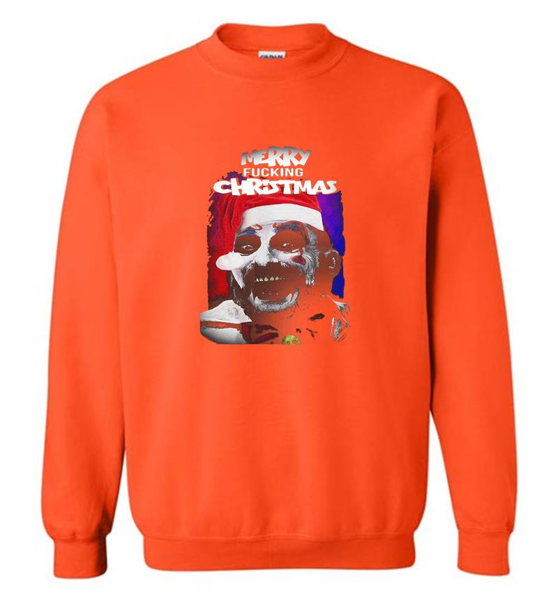 Inktee Store - Captain Spaulding Santa Merry Fucking Christmas Sweatshirt Image