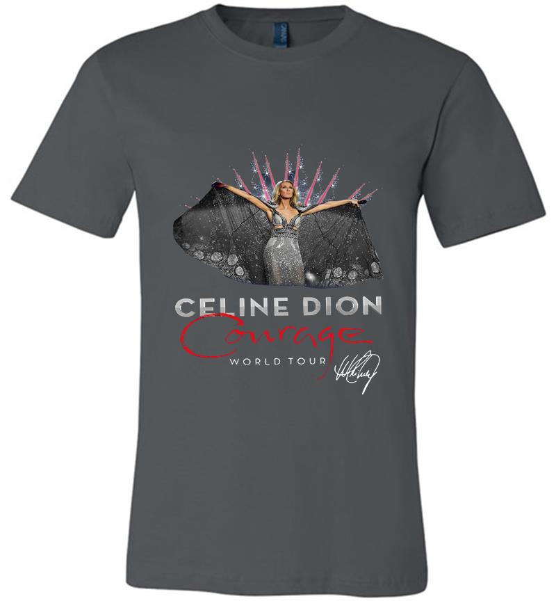 Celine Dion Courage World Tour Signature Premium T-shirt
