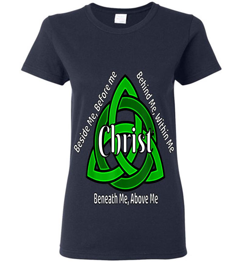Inktee Store - Celtic Trinity Kno St Patricks Prayer Christian S Womens T-Shirt Image