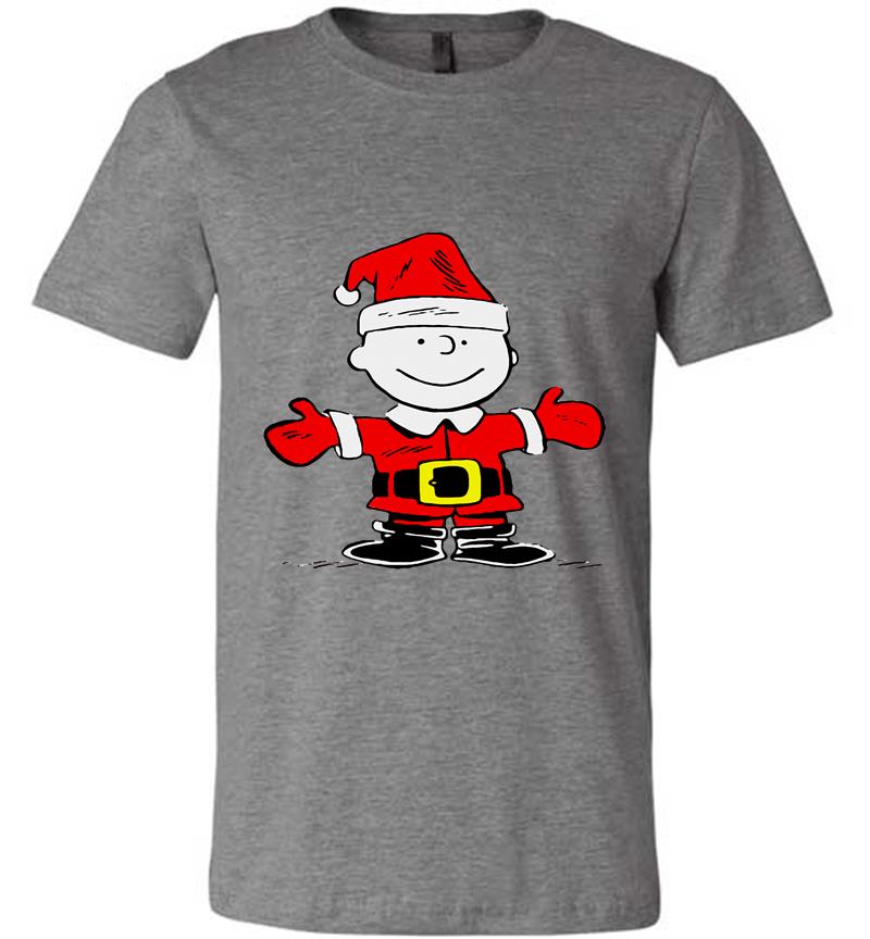 Inktee Store - Charlie Brown Santa Christmas Premium T-Shirt Image