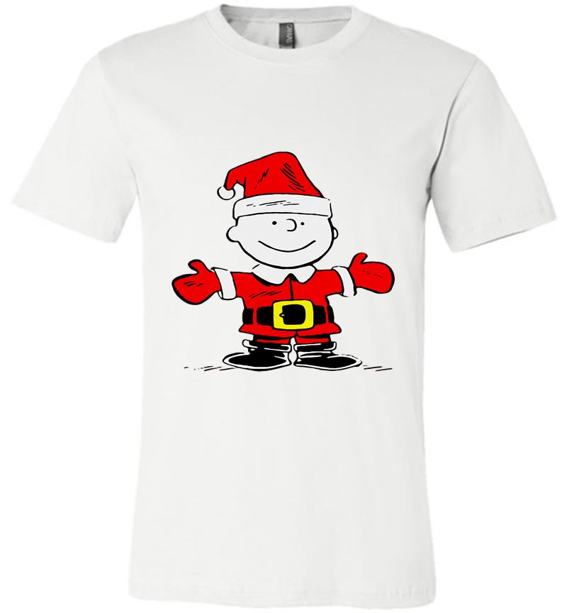 Inktee Store - Charlie Brown Santa Christmas Premium T-Shirt Image