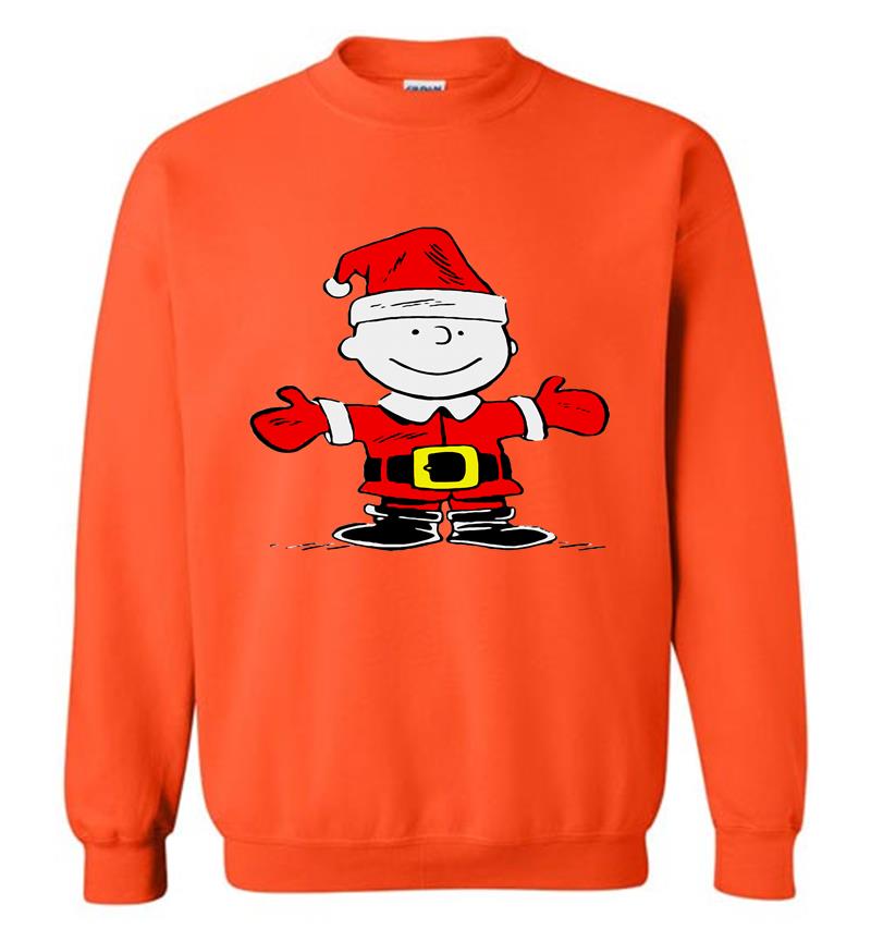 Inktee Store - Charlie Brown Santa Christmas Sweatshirt Image
