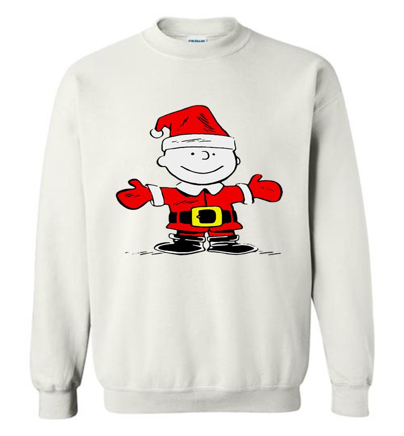 Inktee Store - Charlie Brown Santa Christmas Sweatshirt Image