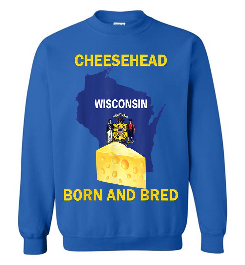 Inktee Store - Cheesehead Born And Bred Sweatshirt Image
