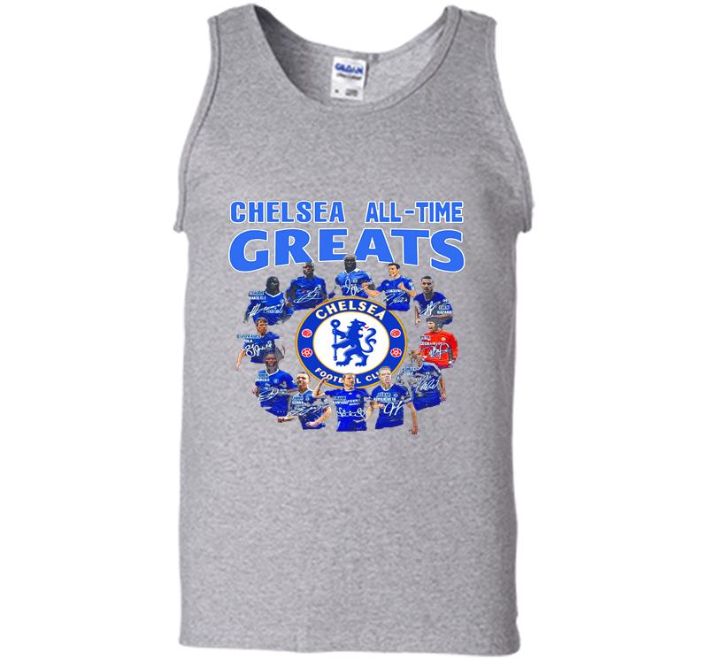 Inktee Store - Chelsea Football Club All-Time Greats Team Signature Mens Tank Top Image
