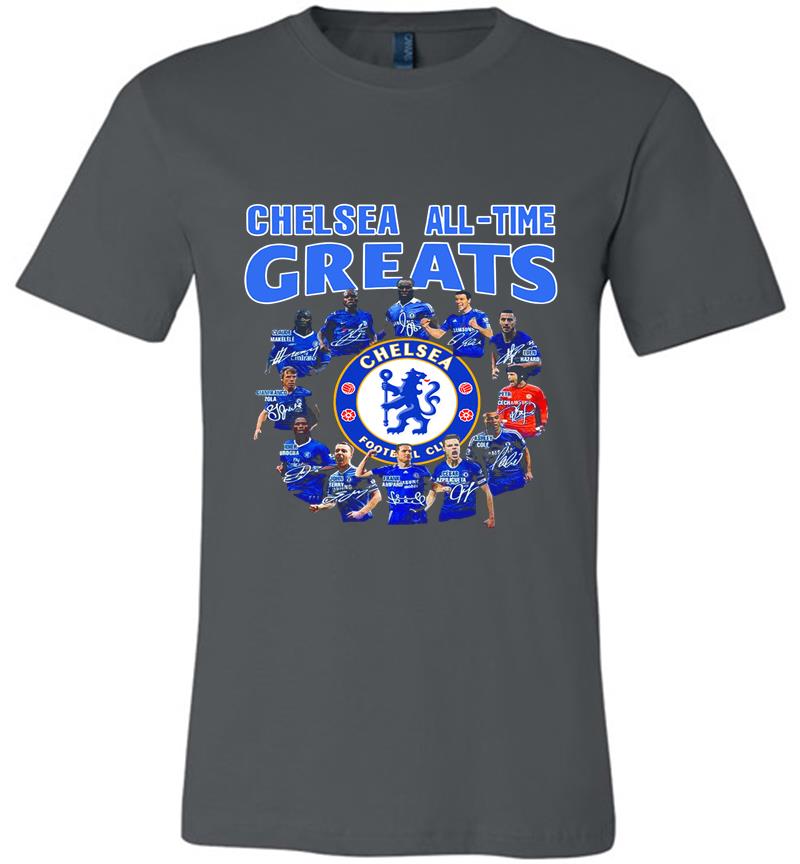 Chelsea Football Club All-Time Greats Team Signature Premium T-Shirt