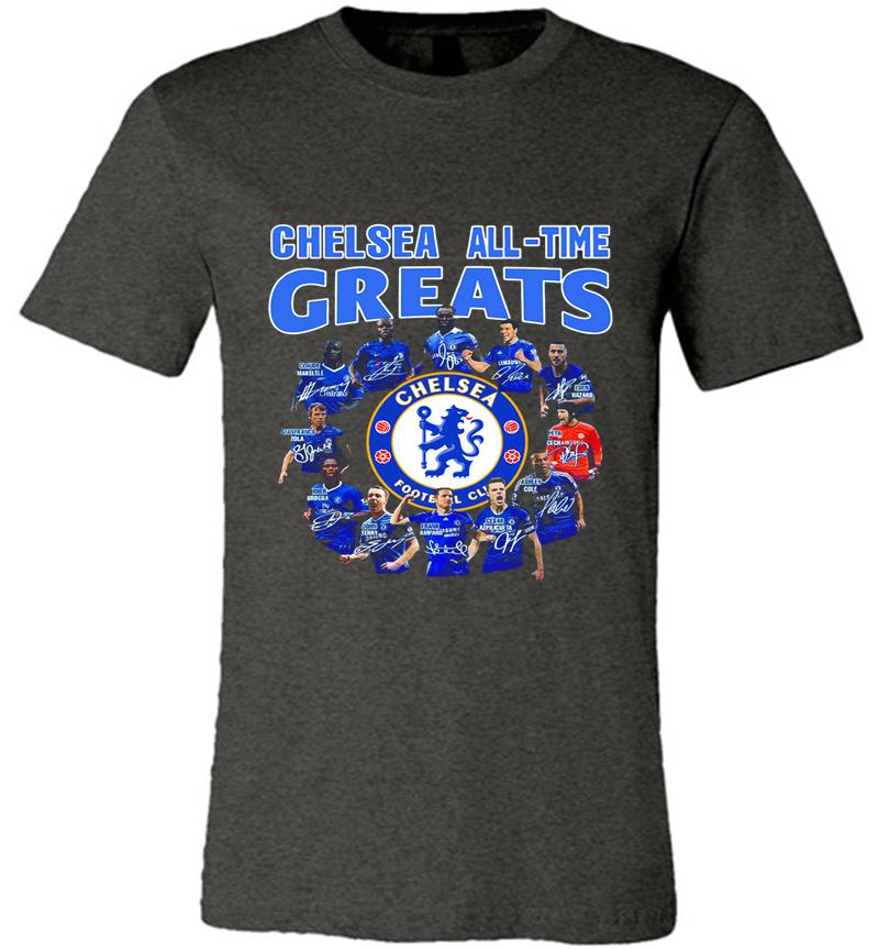 Inktee Store - Chelsea Football Club All-Time Greats Team Signature Premium T-Shirt Image