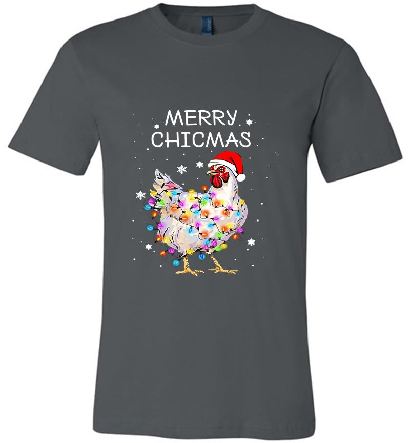 Chicken Santa Merry Christmas Premium T-Shirt