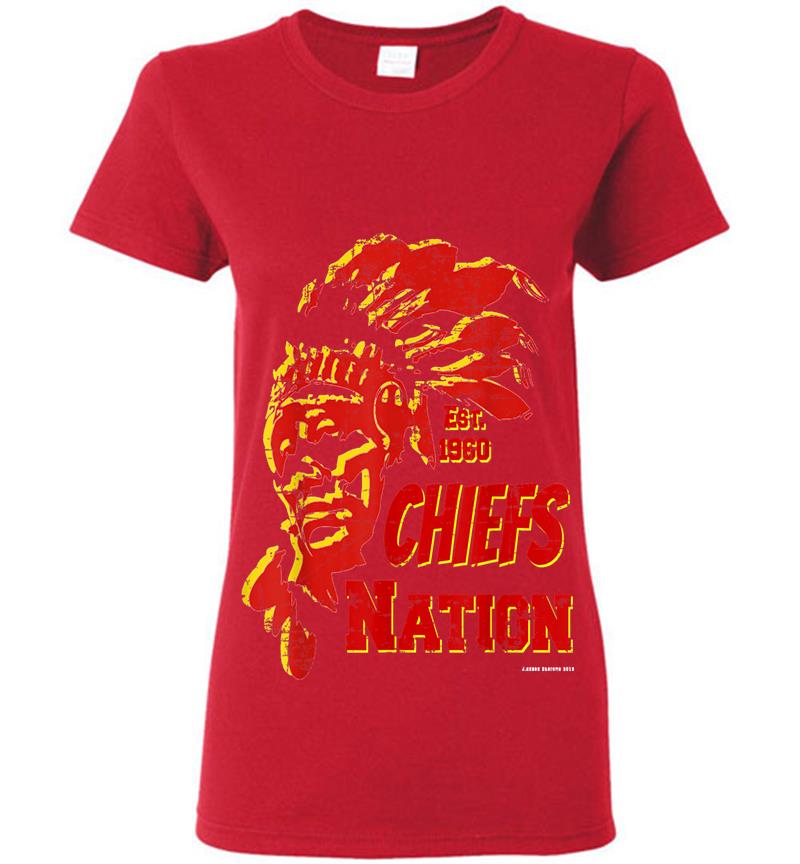 Inktee Store - Chiefs Nation - Est. 1960 Womens T-Shirt Image