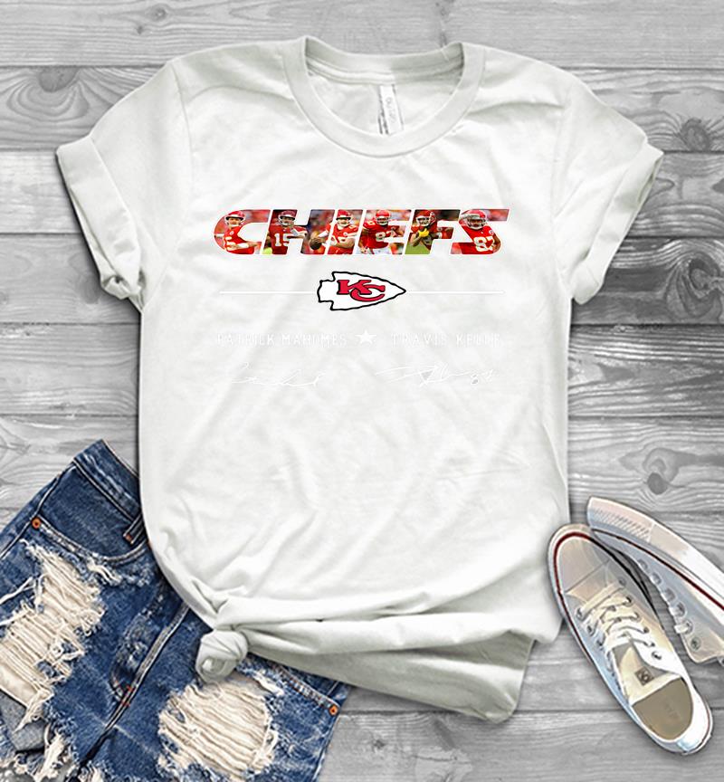 Travis Kelce And Patrick Mahomes Mirror Goats NFl T-Shirt - Printing Ooze