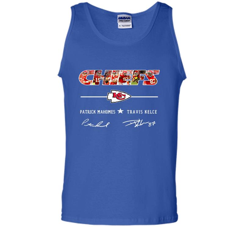 Inktee Store - Chiefs Patrick Mahomes And Travis Kelce Signature Mens Tank Top Image