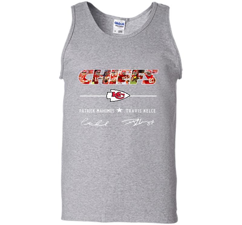 Inktee Store - Chiefs Patrick Mahomes And Travis Kelce Signature Mens Tank Top Image