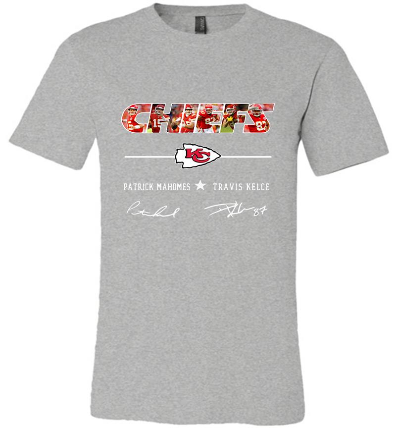 Inktee Store - Chiefs Patrick Mahomes And Travis Kelce Signature Premium T-Shirt Image
