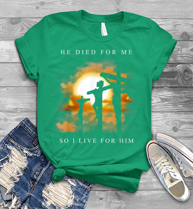 Inktee Store - Christian Bible Verse Jesus Died For Me Men T-Shirt Image