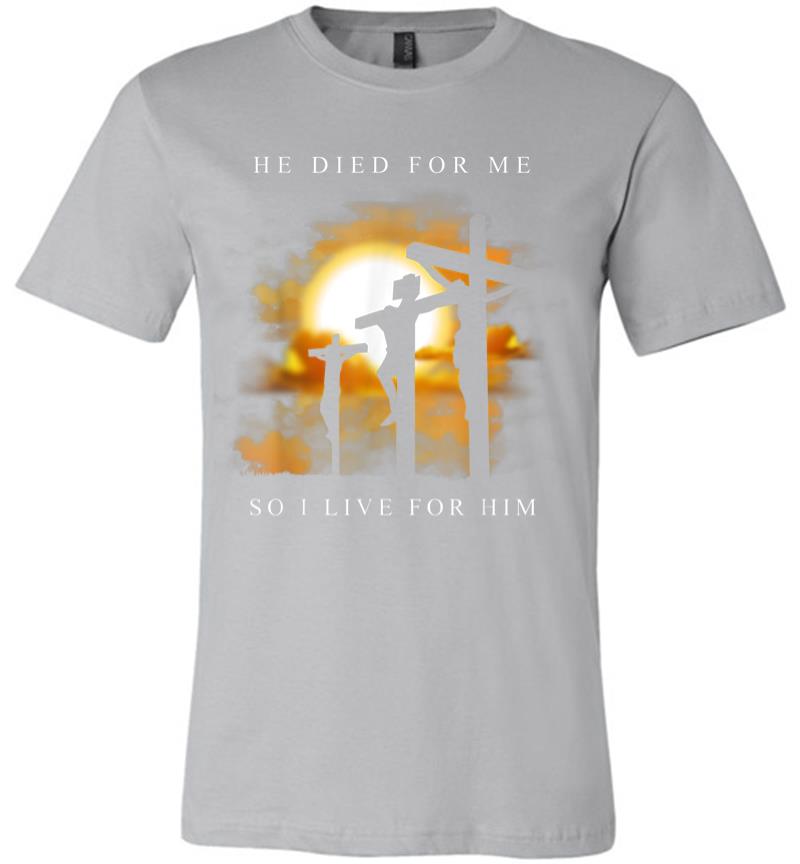 Inktee Store - Christian Bible Verse Jesus Died For Me Premium T-Shirt Image