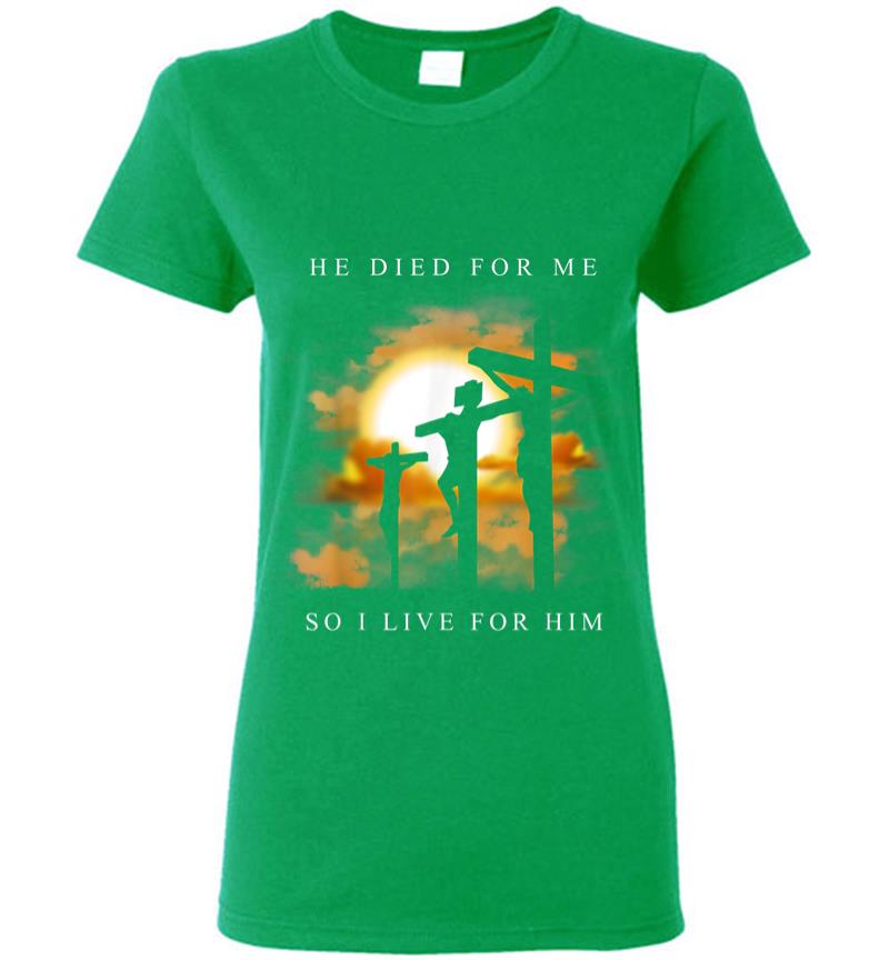 Inktee Store - Christian Bible Verse Jesus Died For Me Women T-Shirt Image