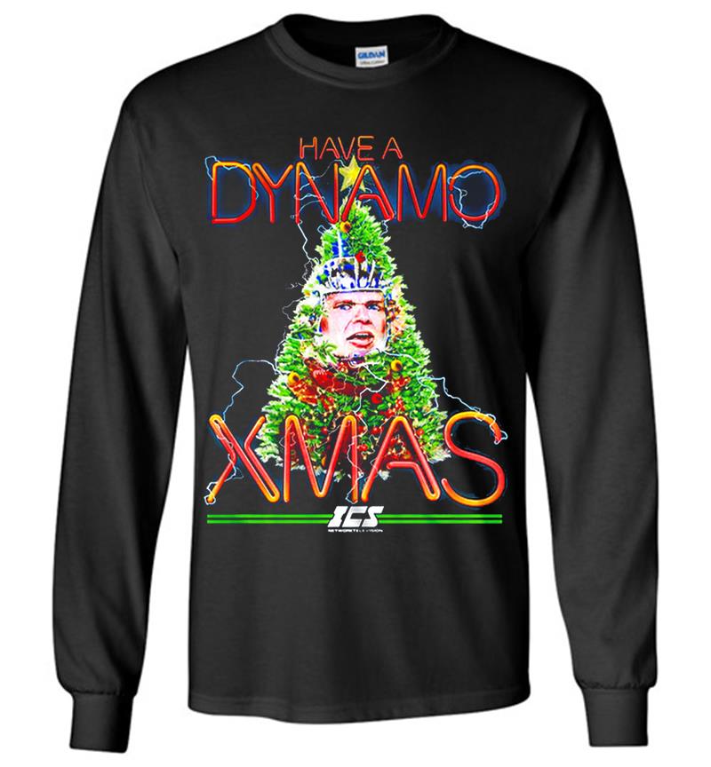 Christmas Have A Dynamo Xmas Ics Running Man Long Sleeve T-Shirt