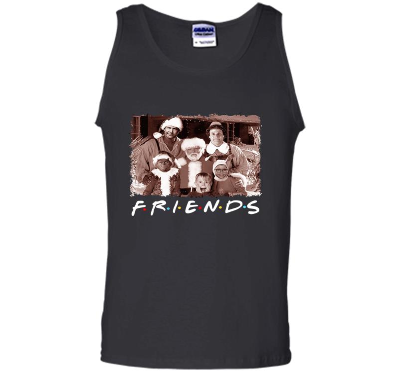 Inktee Store - Christmas Movies Friends Tv Show Mens Tank Top Image