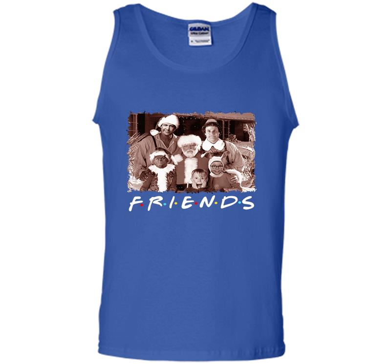 Inktee Store - Christmas Movies Friends Tv Show Mens Tank Top Image