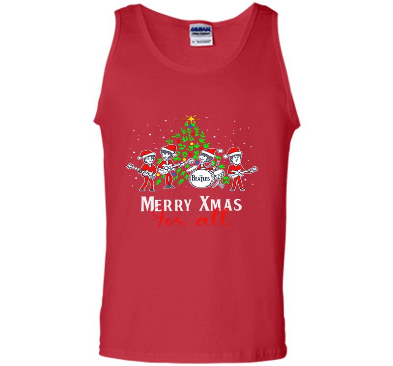 Inktee Store - Christmas The Beatles Cartoon Merry Xmas For All Mens Tank Top Image