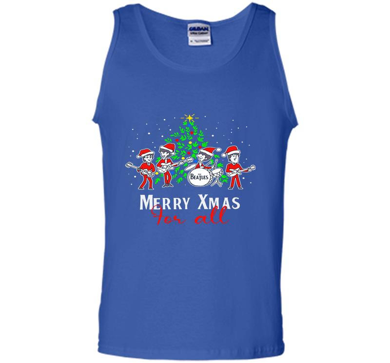 Inktee Store - Christmas The Beatles Cartoon Merry Xmas For All Mens Tank Top Image
