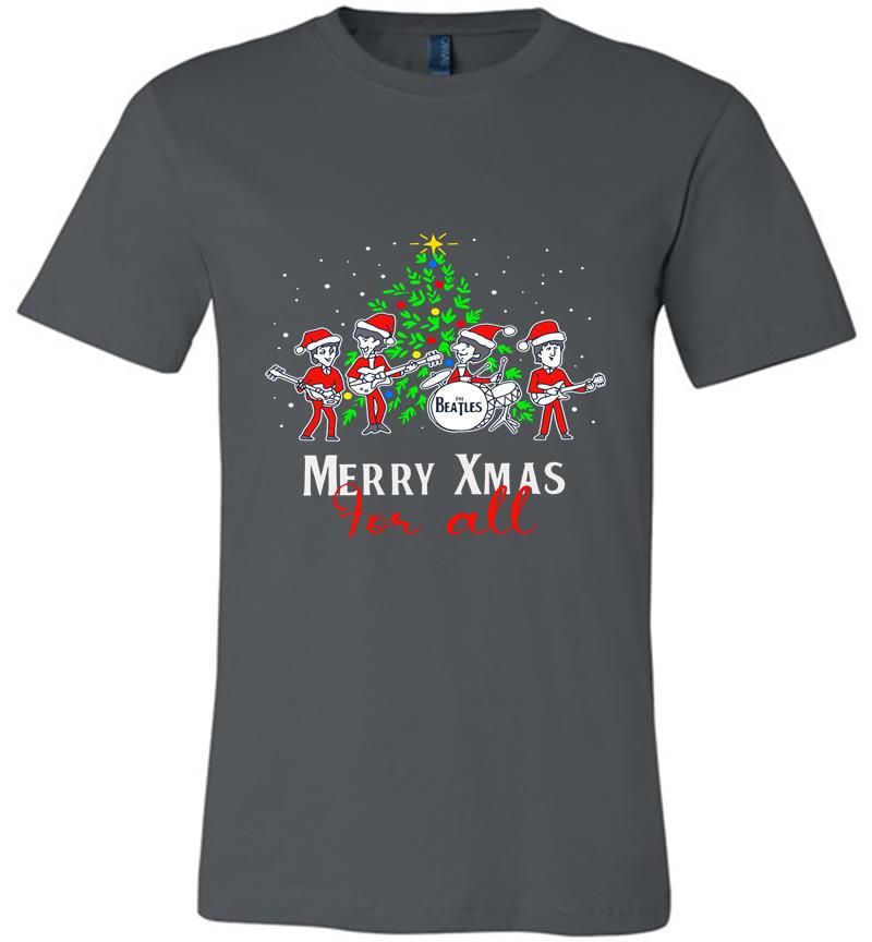 Christmas The Beatles Cartoon Merry Xmas For all Premium T-shirt