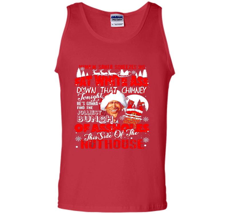 Inktee Store - Christmas Vacation The Jolliest Bunch Of Assholes This Side Of The Nuthouse Mens Tank Top Image